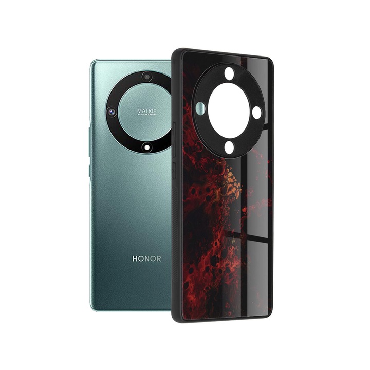 Калъф, съвместим с Honor Magic5 Lite Techsuit Glaze Red Nebula
