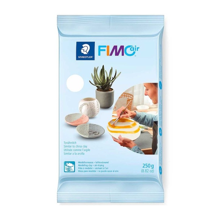 Полимерна глина FIMOair, Basic, 250 гр, Бял