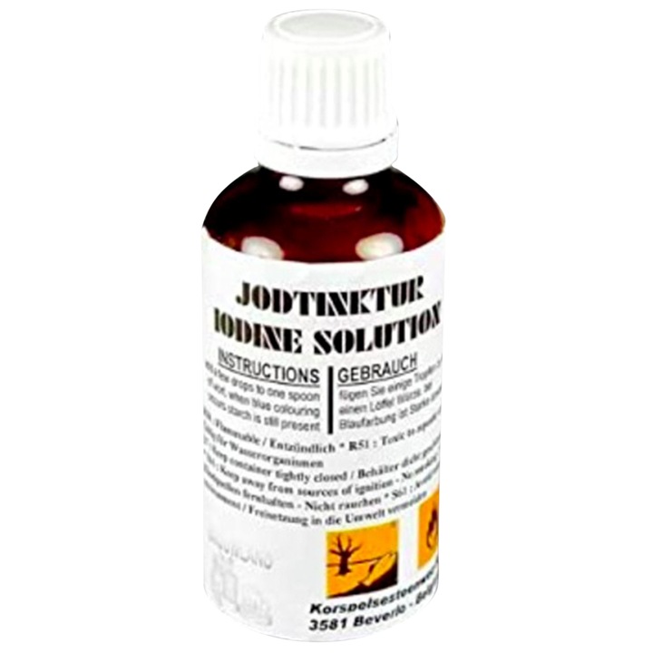 Тинктура от йод за определяне съдържанието на нишесте, 30 мл / Бирен комплект