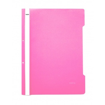 Dosar plastic original Noki cu sina si 2 perforatii, roz , 25 buc/set Dosar plastic original Noki cu sina si 2 perforatii, roz , 25 buc/set