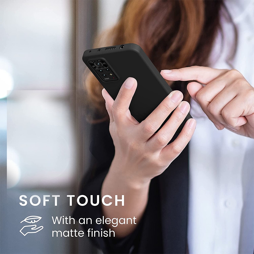 Husa Jelly Silicone Compatibil cu Xiomi Redmi Note 12 Pro 4G, Interior de microfibra, Flexibila, Negru