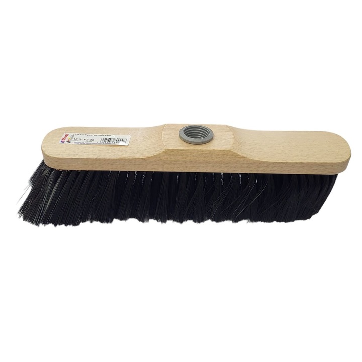 Perie podea, din fag, cerat, cu fire din plastic, 28 cm, Rival