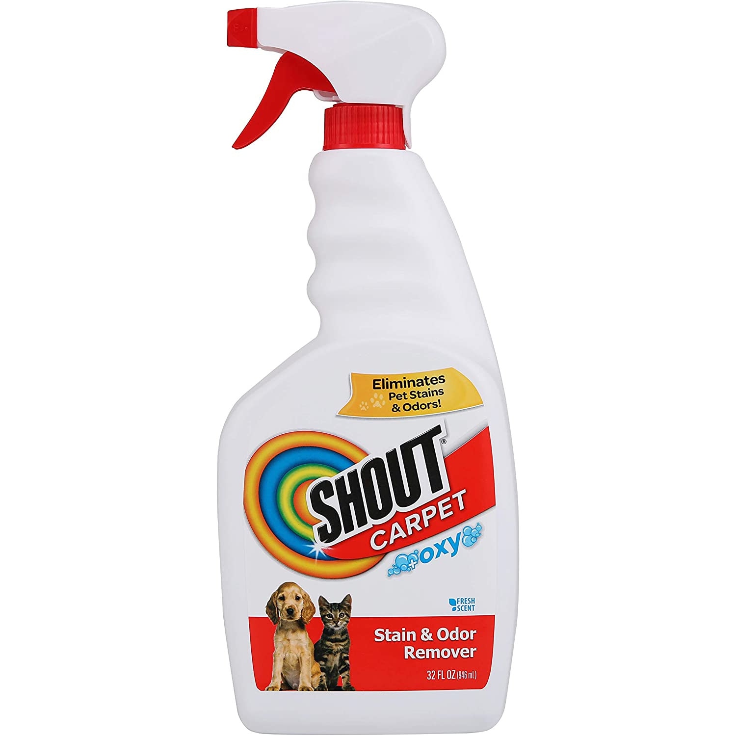 Solutie curatare, Shout carpet Oxy, Stain Odor Remover, 946 ml eMAG.ro