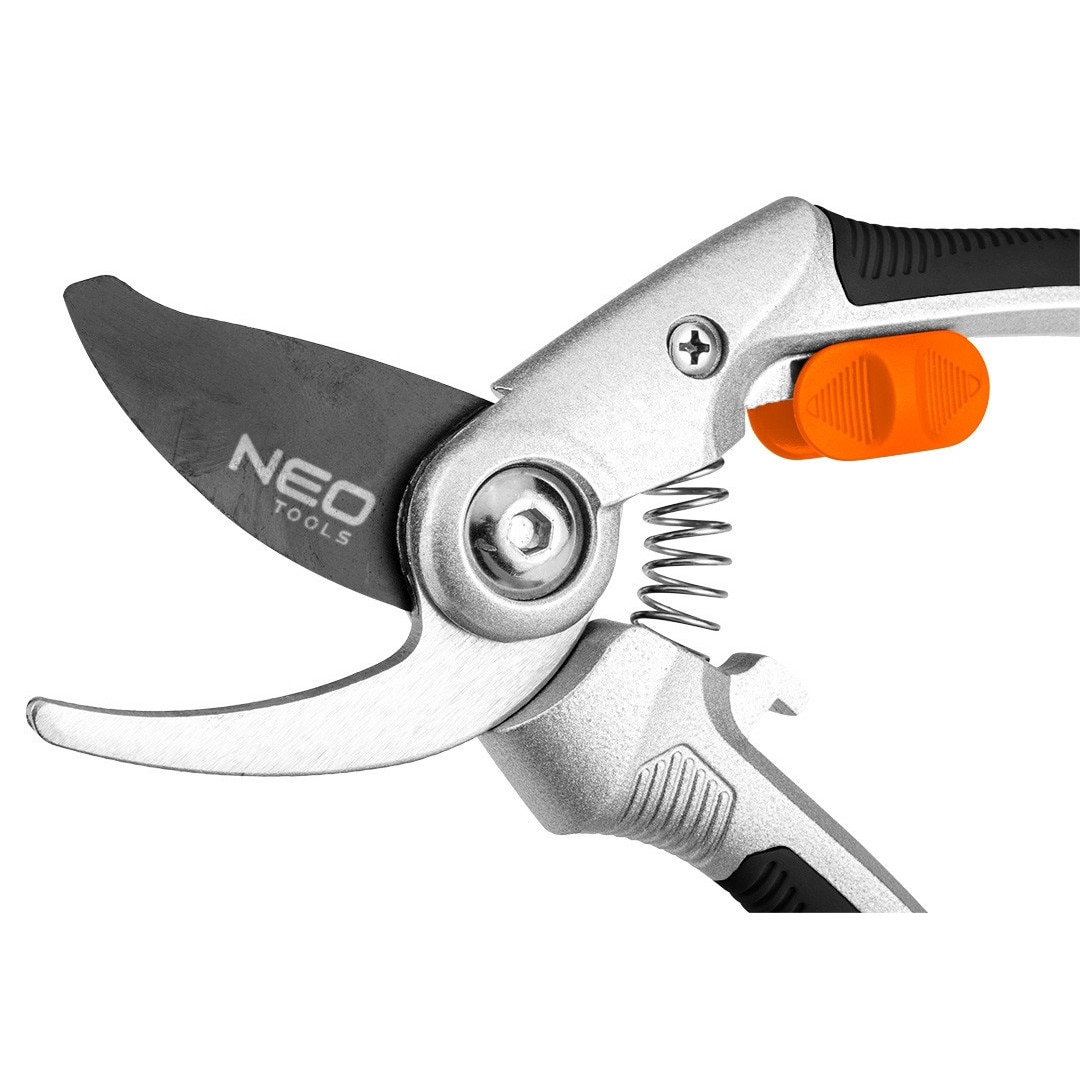 Foarfec de gradina, Neo Tools, 210 mm, Aluminiu/Cauciuc, Gri/Negru ...