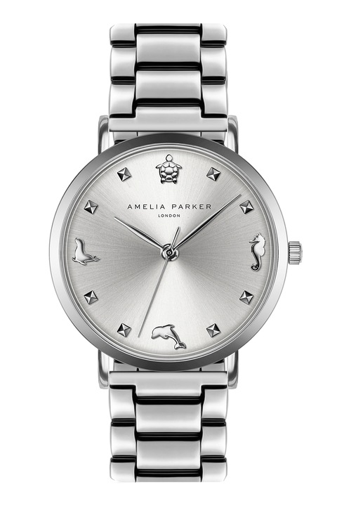 Amelia Parker, Часовник с метална верижка, Сребрист