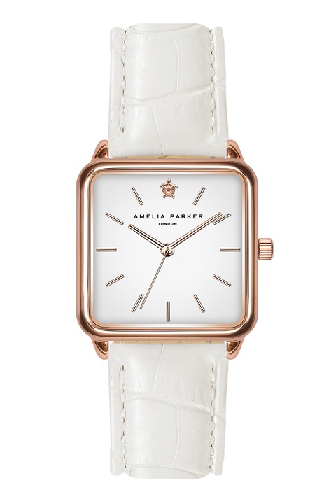 Amelia Parker, Часовник с кожена каишка, Бял