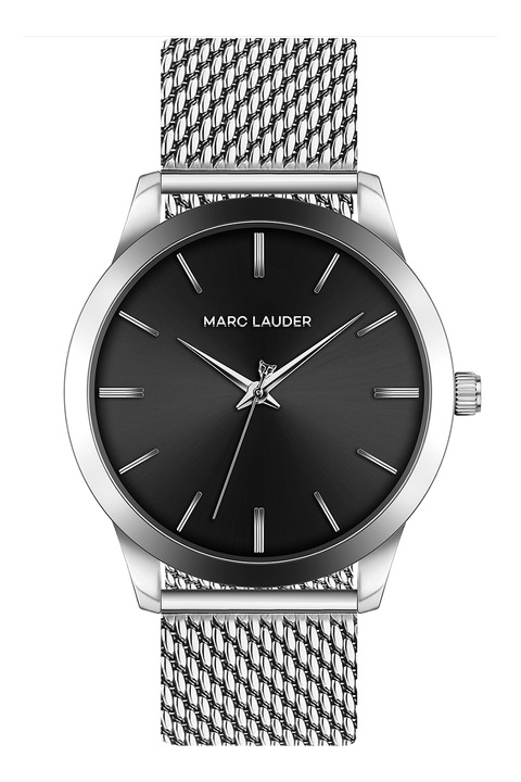 Marc Lauder, Часовник от неръждаема стомана с мрежеста верижка, Сребрист