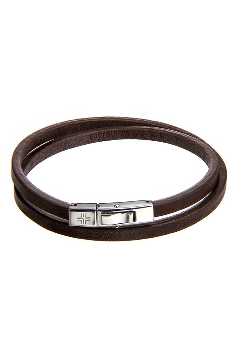 Philipp Blanc, Dupla bőrkarkötő, Sötétbarna