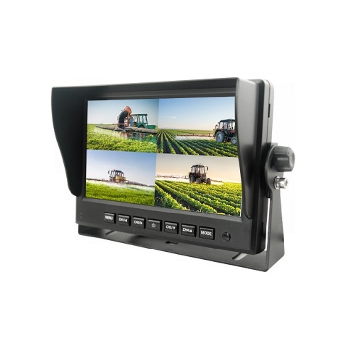 Monitor auto, TSS Group, TFT7HD4 7", AHD, 4PIN 12/24V, Negru