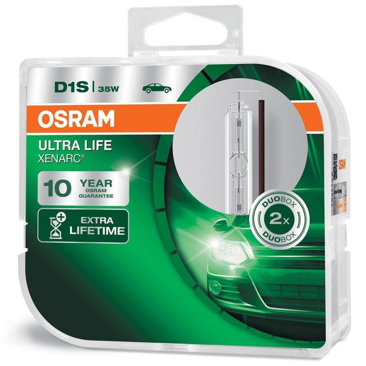 Set 2 lampi de schimb, Osram, 12V, Xenon D1S