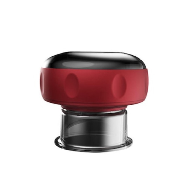 Електрически вакуумен уред, Купинг терапия, Подобрява кръвообращението, 12 степени на отрицателно налягане, 12 степени на нагряване, Червен