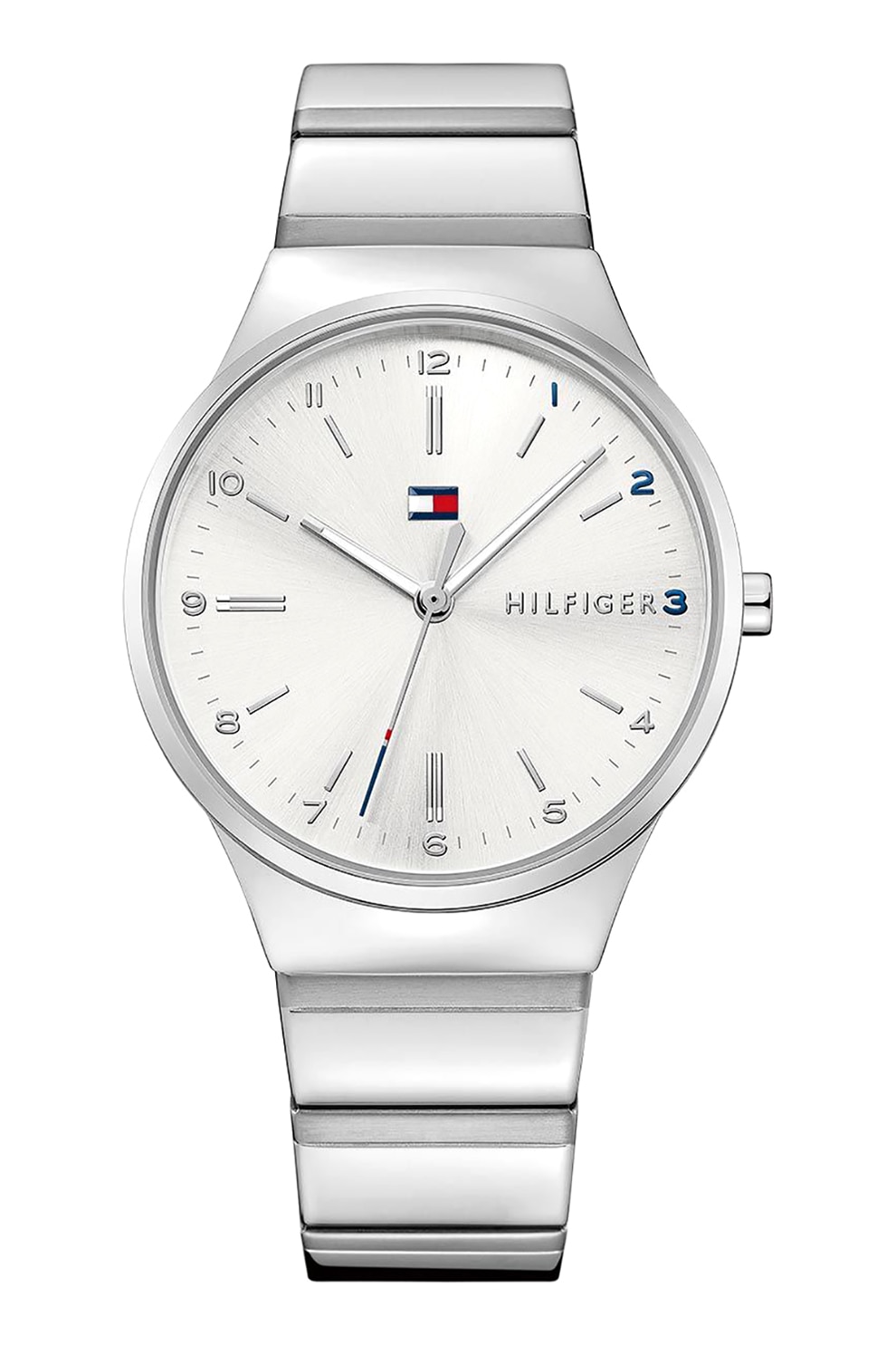 Tommy Hilfiger, Часовник с метална верижка, Сребрист - eMAG.bg