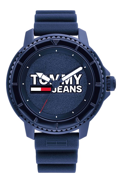 Tommy Jeans, Часовник със силиконова каишка, Тъмносин