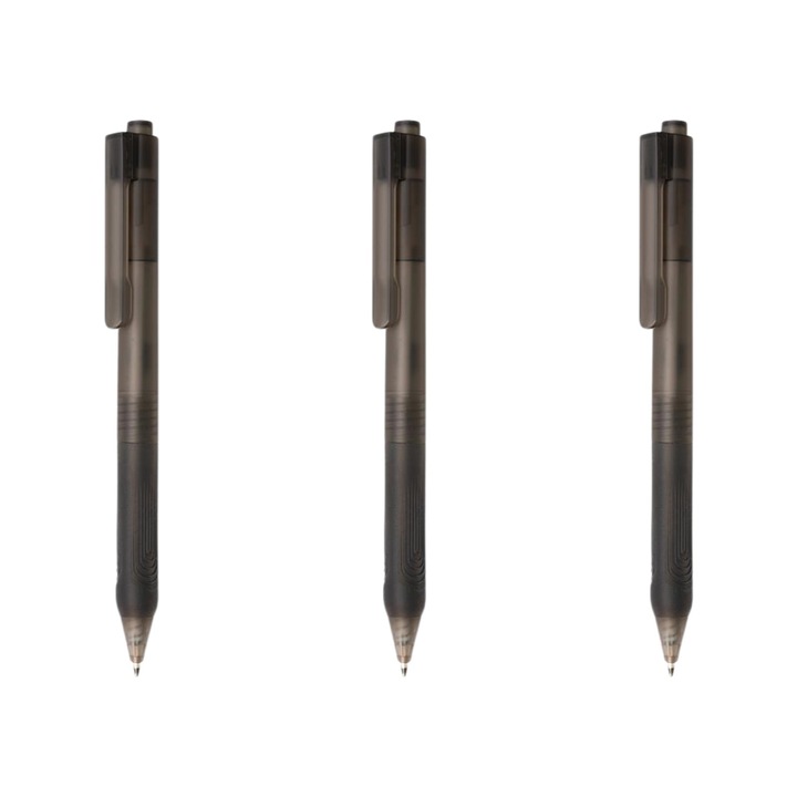 Комплект химикалки X9, 3 бр, Силиконова дръжка