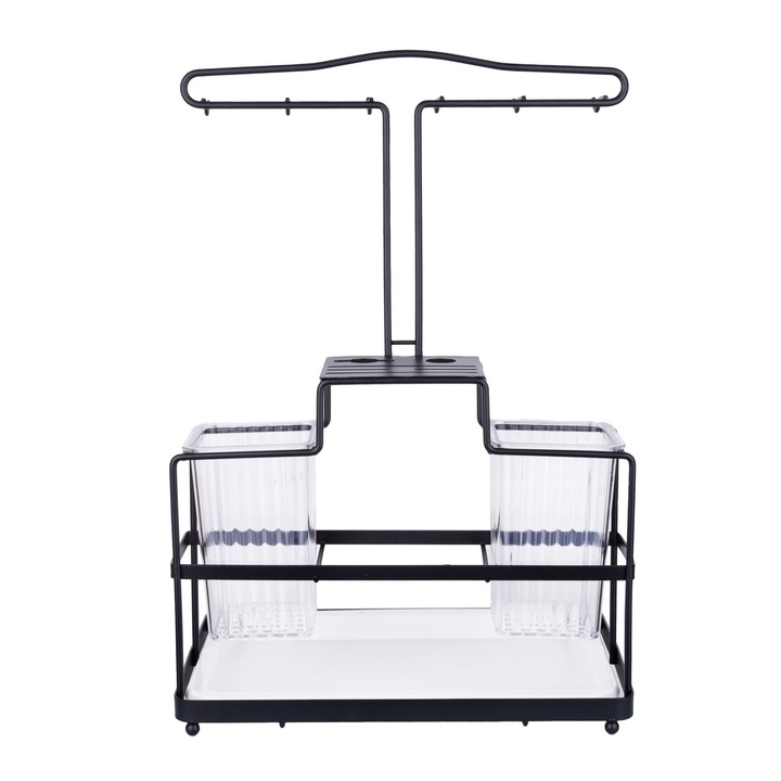 Konyhai rendszerező, TRENDY'S, fekete 29X18X425 CM