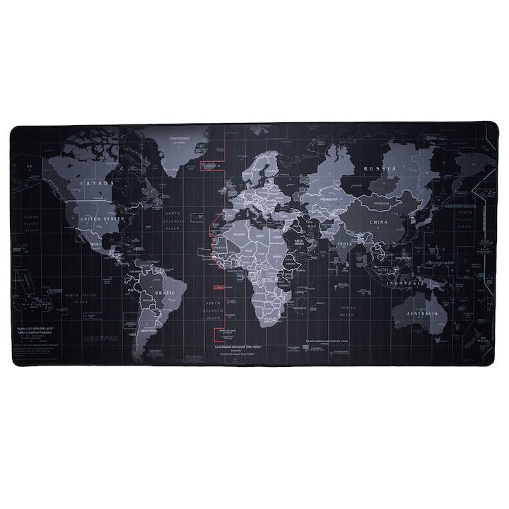 Mousepad gaming profesional harta lumii, 1000x500x4mm