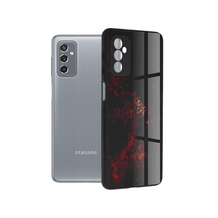 Калъф, съвместим с Samsung Galaxy M52 5G Techsuit Glaze Red Nebula