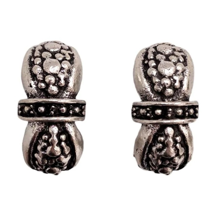 Cercei argintii, cu clips, Bernera C1