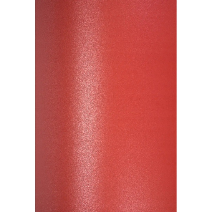Set Hartie decorativa metalizata, Netuno, Majestic, 250g, A4, 210x297 mm, Rosu, 100 buc