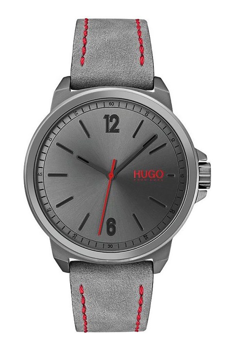 HUGO, Кварцов часовник от неръждаема стомана, Сив