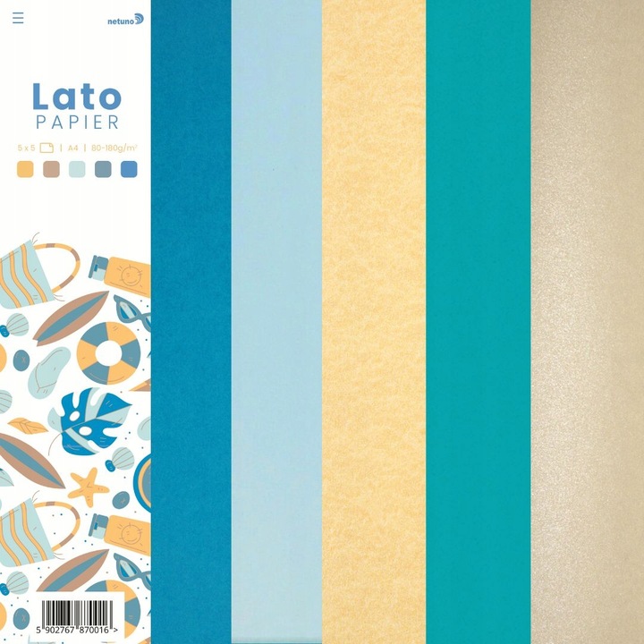 Hartie decorativa colorata Set de Vara buc. 25A4