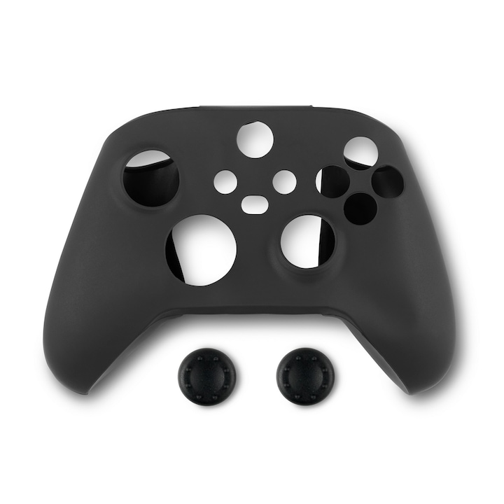 Spartan Gear szilikonos kontroller védő tok és hüvelykujj csúszásgátló, Xbox, fekete