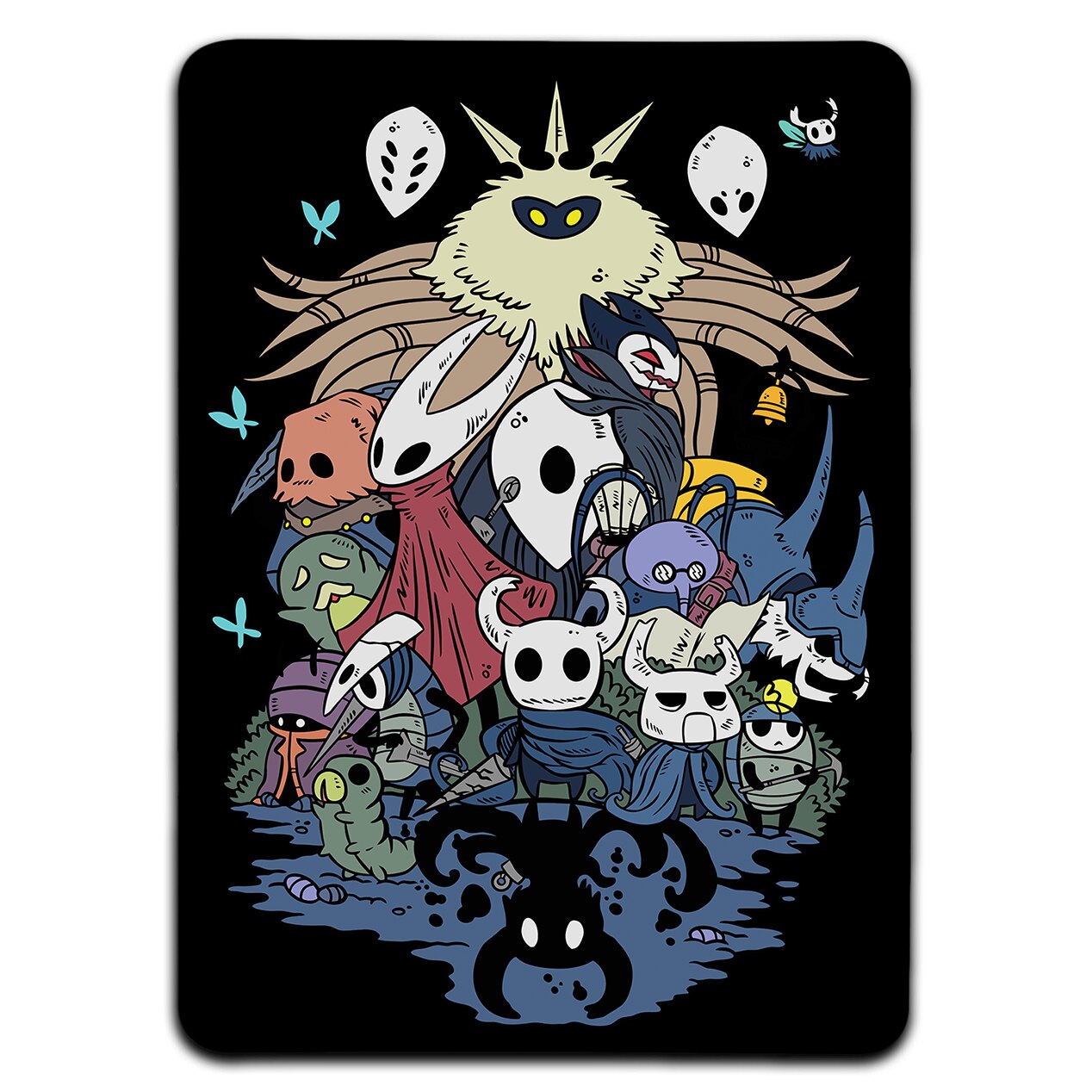 Mousepad Vertical Personaje Hollow Knight Baza Antiderapanta 277 X 197 X 02 Cm Emagro 6674