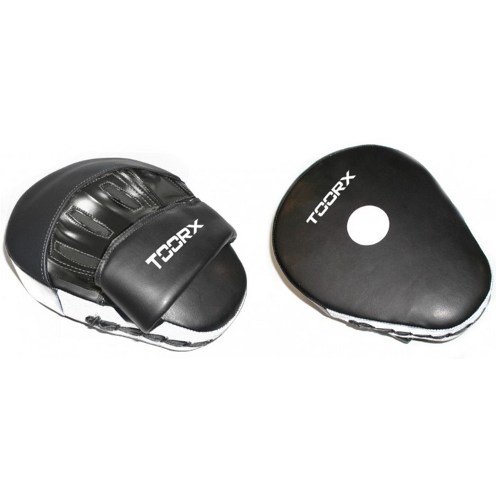 Тренировъчни лапи TOORX bot-038, Grip Pads, Черен/Сив, Универсален размер, Еко кожа