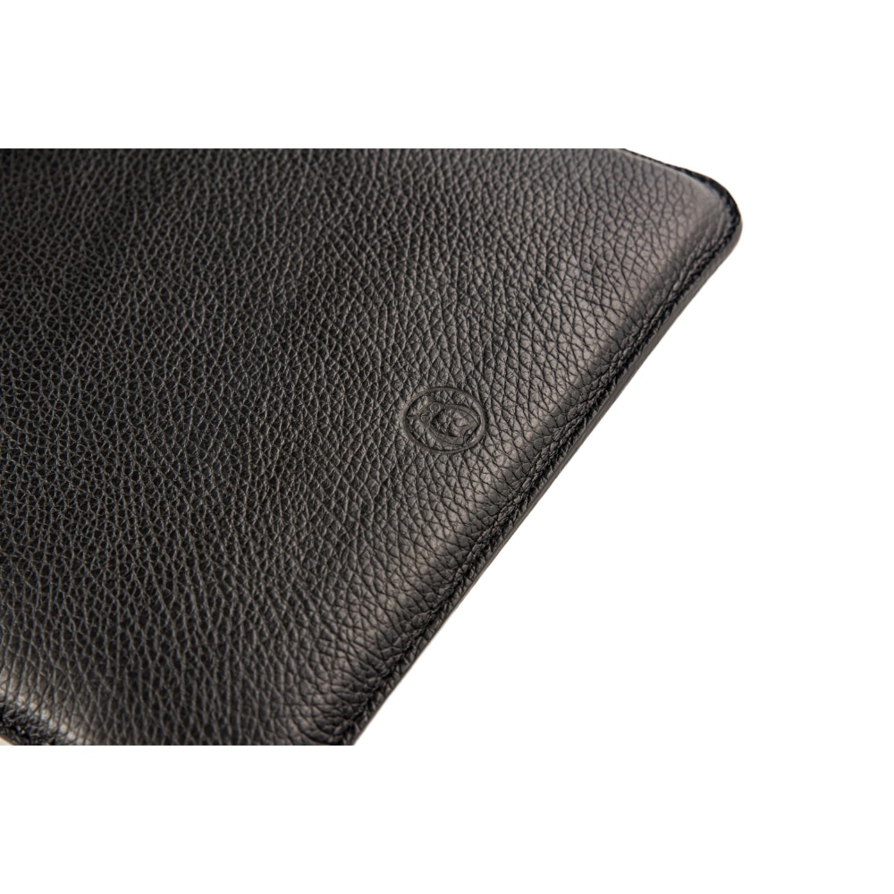 Husa laptop, MacBook PRO 15 inch, piele naturala cu mouse pad, inchidere magnetica, margini vopsite manual, e-store, negru