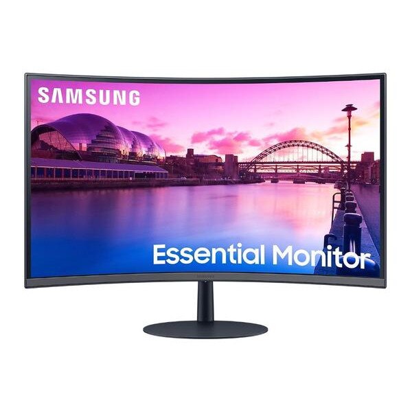 Monitor VA LED Samsung 32  LS32C390EAUXEN, Full HD 1920 x 1080, HDMI, DisplayPort, AMD FreeSync, Ecran Curbat, Boxe Negru