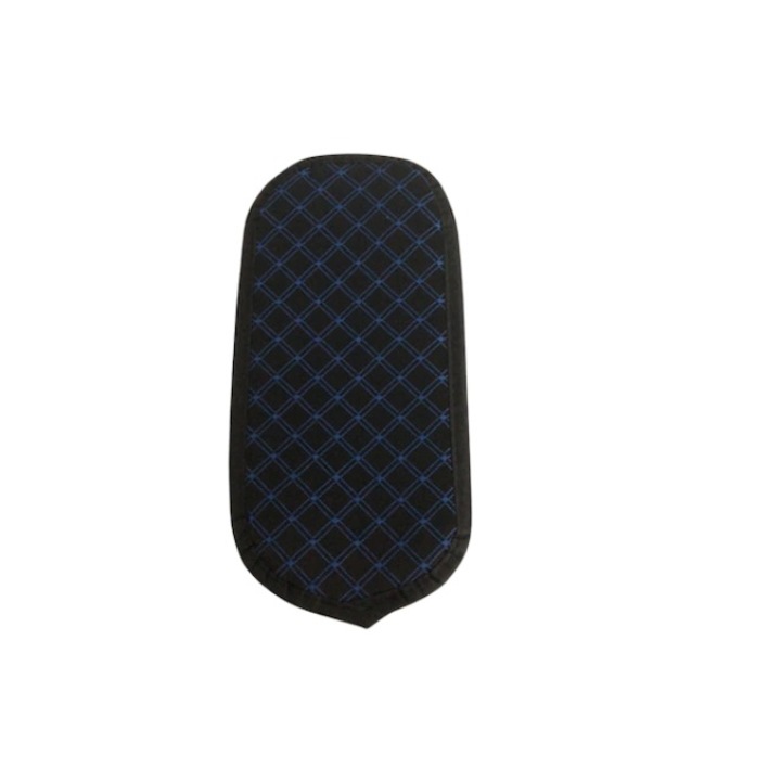 Husa Cotiera Auto Universala 29 cm x 17 cm negru cu cusaturi albastre