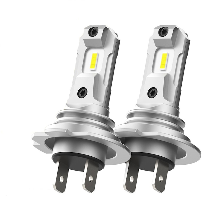 Auxito LED H7 izzó készlet, 2 db, fény 6500K, 12000 lumen, Kábel és ventilátor nélkül
