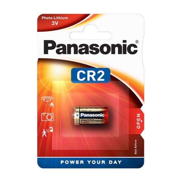 Panasonic fotóelem (cr2l/1bp, 3v, lítium) 1db / csomag, CR2L-1BP, gyártói csomagolás