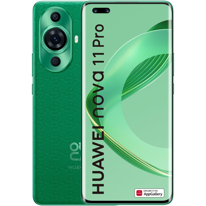 Смартфон Huawei Nova 11 Pro, 256GB, 8GB RAM, 4G, Зелен