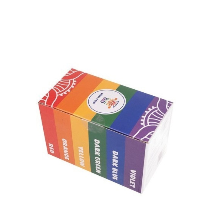 ISO TRADE Holi Színes Por Készlet - 6 Változatos Szín, 100g