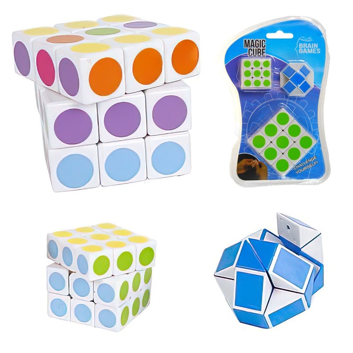 Комплект от 3x Magic Cube Пъзел Мозъчни игри