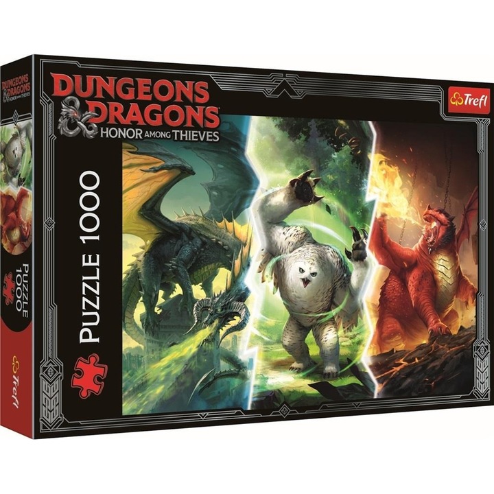 Пъзел 1000 Dungeons&Dragons Легендарни чудовища от Faerun Trefl