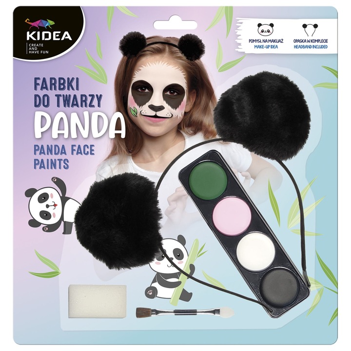 Бои за лице с лента за глава Panda Kidea