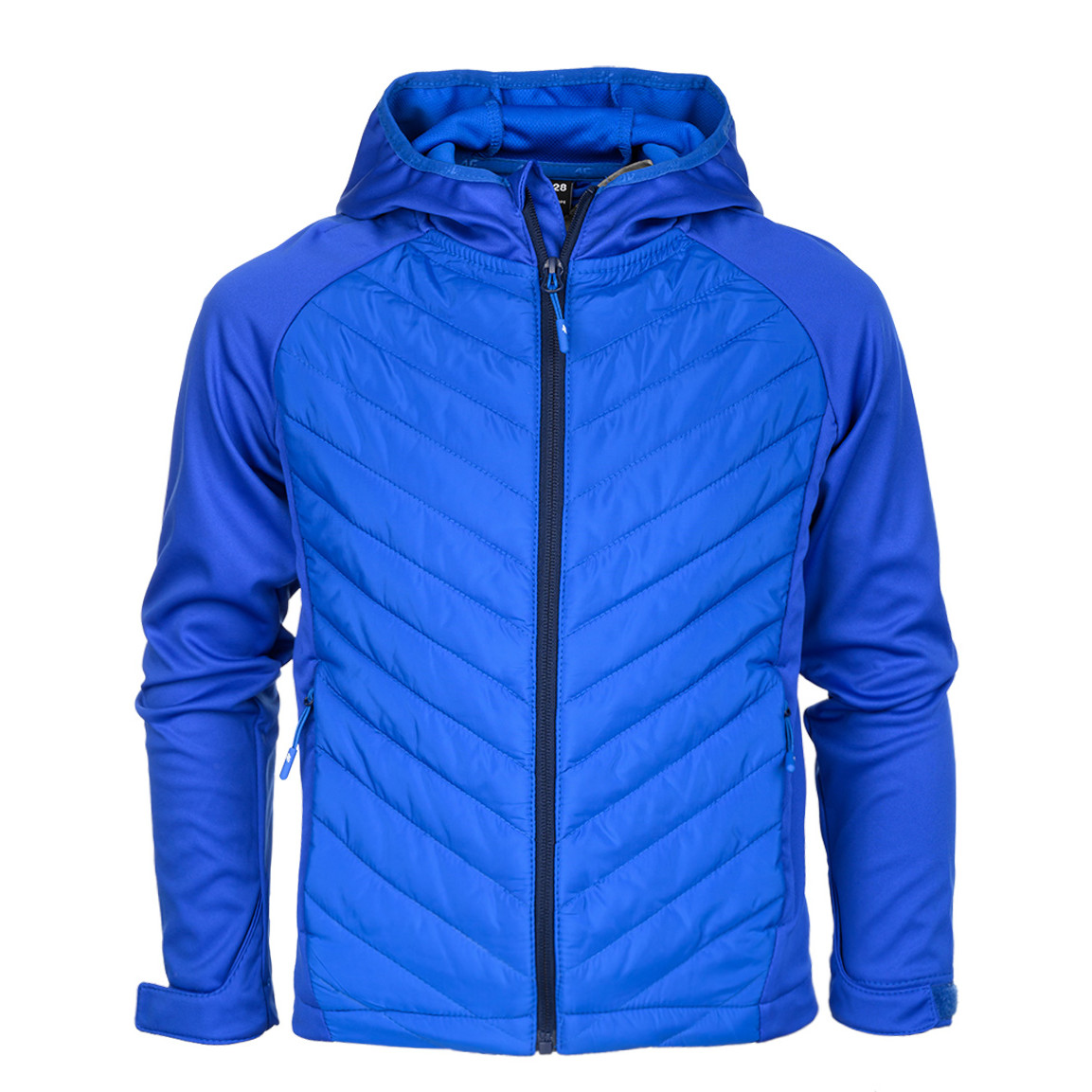 Jacheta de ski pentru baieti, 4F, Bumbac/Poliester, Albastru