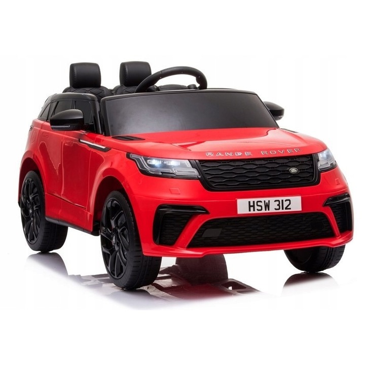 Електрическа кола за деца, Land Rover, 12V, 660x520x1080 мм, Червена
