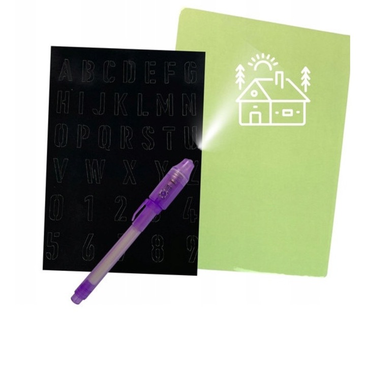 Tableta magica de grafica Lite, Leantoys, 41cmx29cmx1cm, Negru