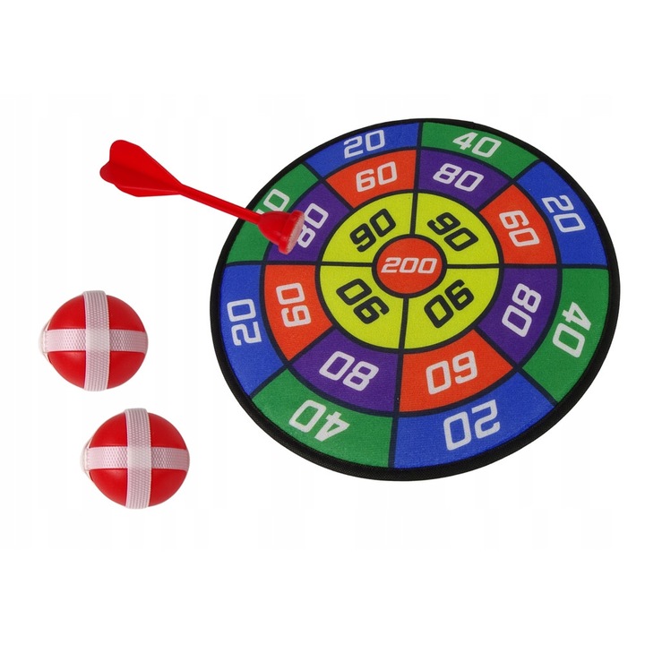 Игра Дартс за деца, Lean Toys, +3 години, Многоцветен