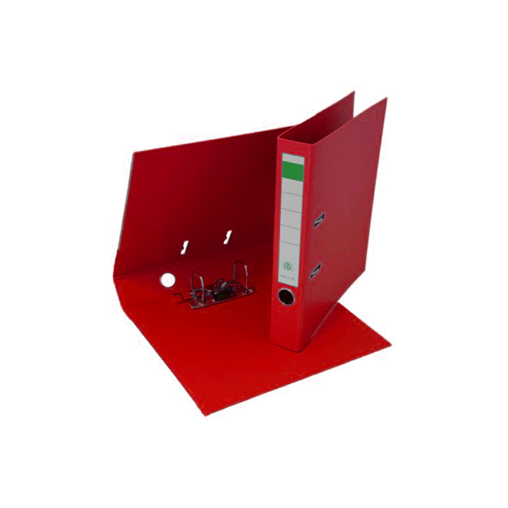 Biblioraft plastifiat PP/PP 5 cm rosu