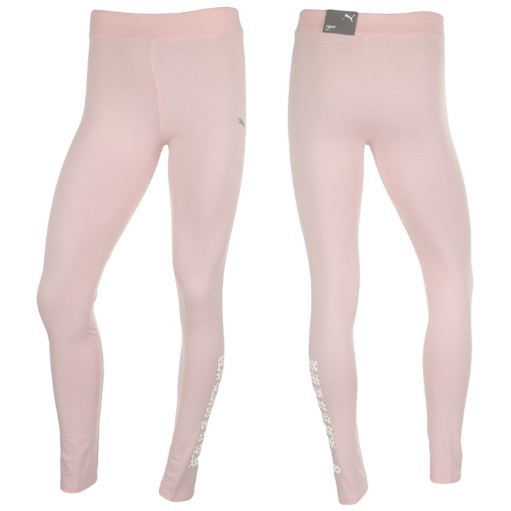 Pantaloni sport pentru copii Alpha Leggings G, Puma, Poliester, Roz, Roz/Multicolor