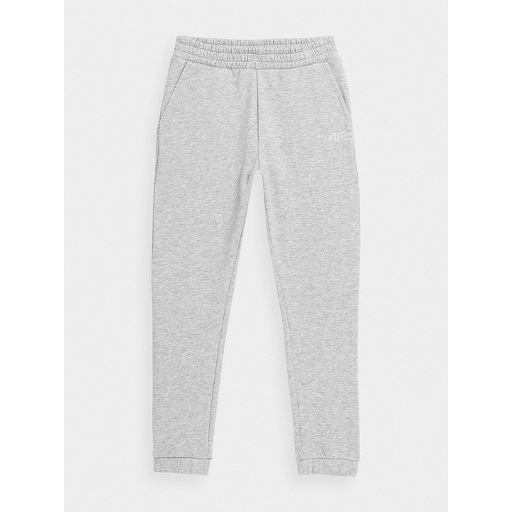 Lányoknak kocogó nadrág, 4F, pamut, szürke, 140 cm