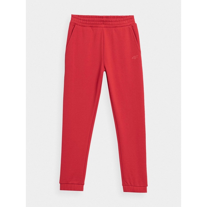 Lanyok jogger nadrag, 4F, HJZ22 JSPDD002 62S, pamut, piros