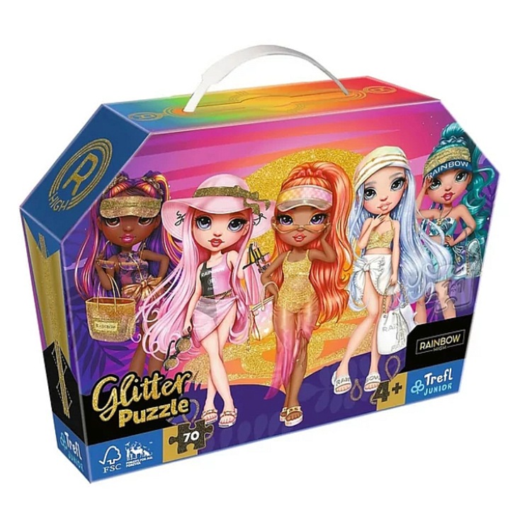 Rejtvény gyerekeknek, Trefl, 70 db, 4+, Többszínű