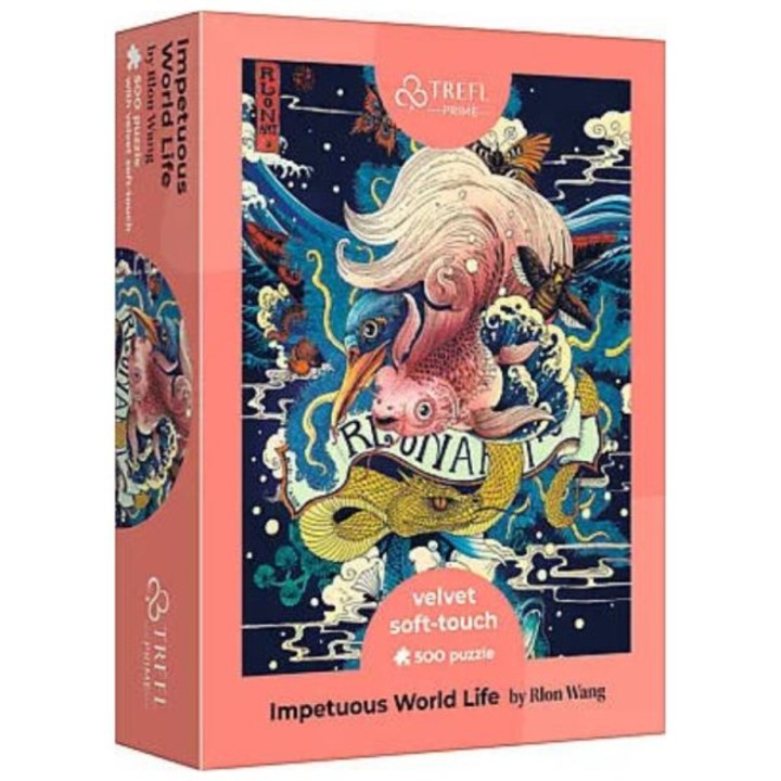 Trefl: Féktelen világ - Bársony tapintású, 500 darabos puzzle
