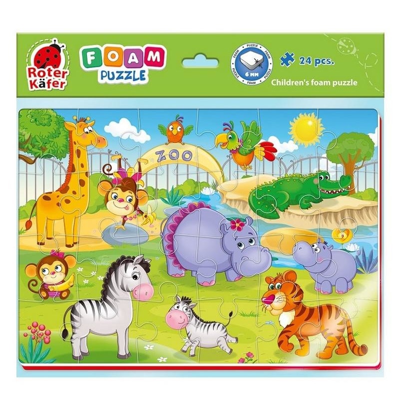 Puzzle Zoo, Roter Kafer, Format A4, 24 piese - eMAG.ro
