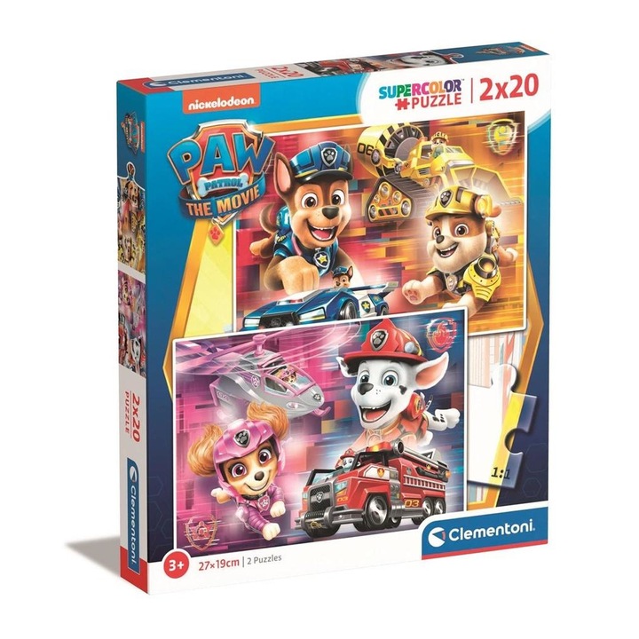 Пъзел 2 в 1 Paw Patrol, Clementoni, 40 части